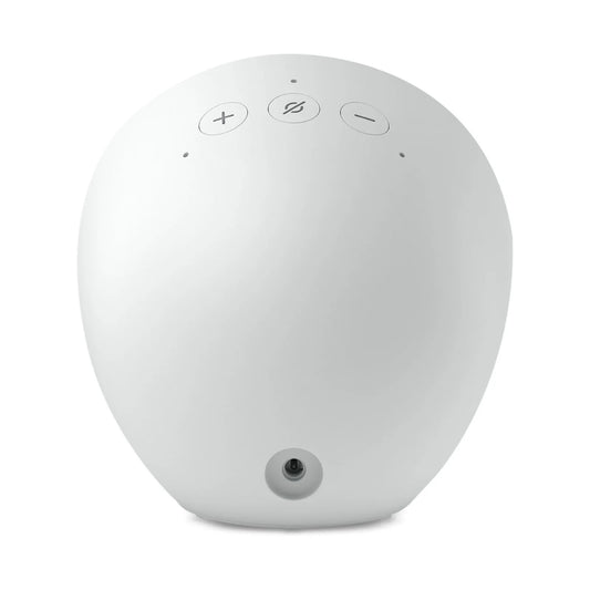 Bocina inteligente Amazon Echo Spot 2024 · Asistente Alexa · Microfono integrado · Wi-Fi y Bluetooth · Pantalla tactil 2.8" — Blanco
