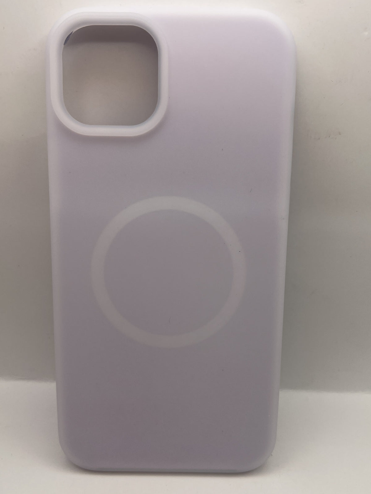 Funda iPhone 14/15 Plus silicon pastel magsafe Lila | QRUZH