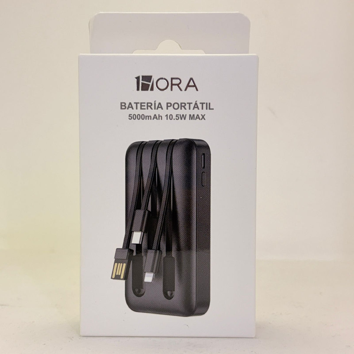Power banck 2 en 1 c-lightning 5000mah 1hora gar261