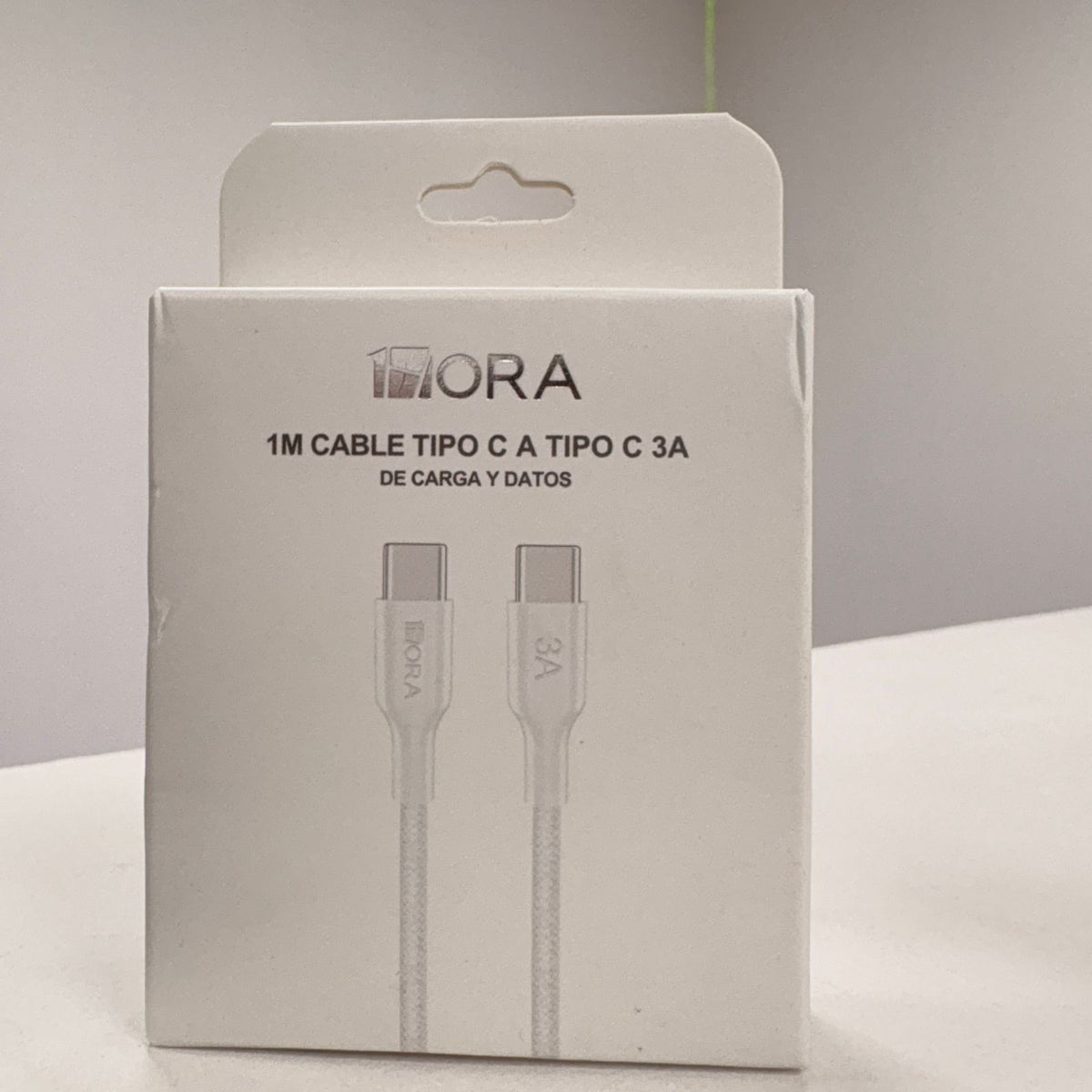Cable 1 m usb-c a tipo-c cable 1hora