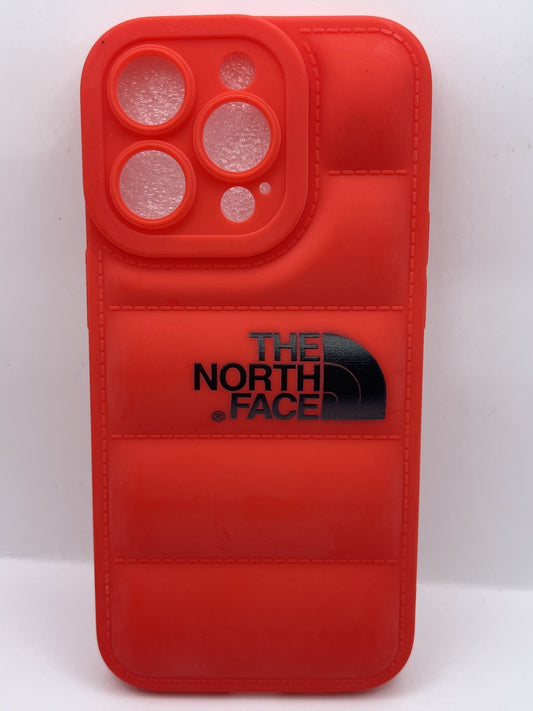 Funda iPhone 14 Pro North Face Puffer Rojo | QRUZH