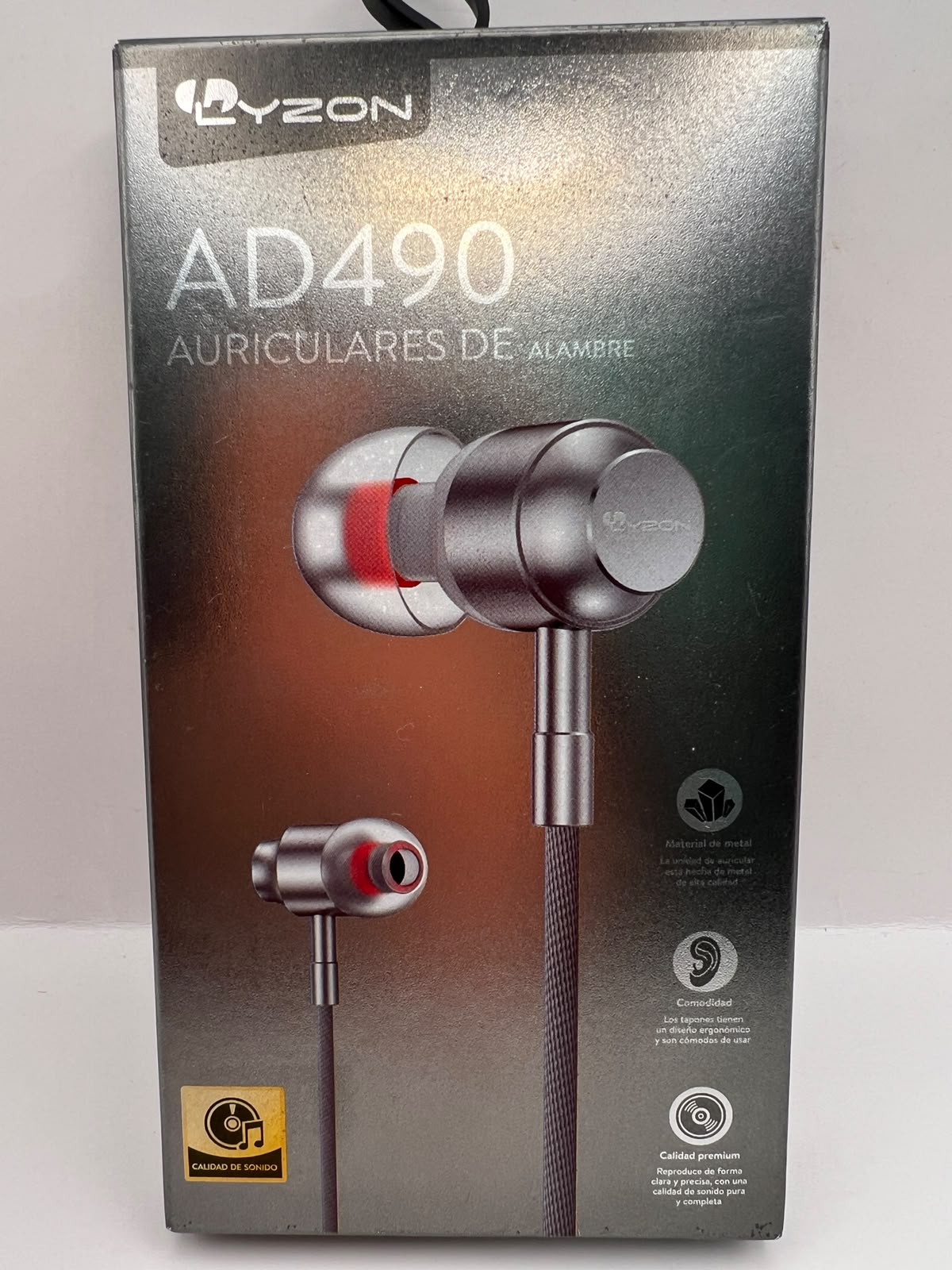 Aud Lyzon AD490 3.5mm color Plata — foto real del producto