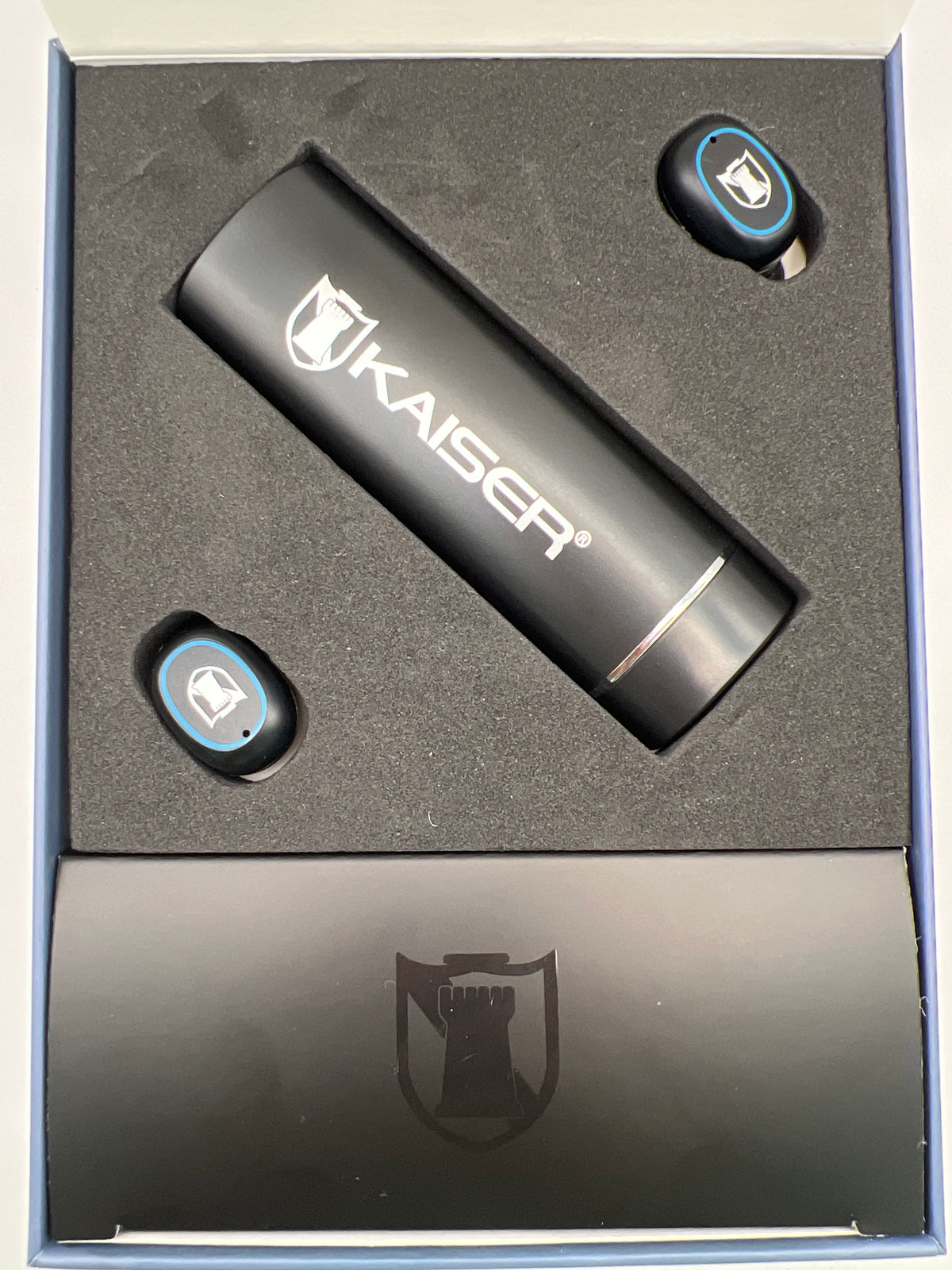 Audífonos Bluetooth TWS Kaiser MH-9199 con estuche linterna negro