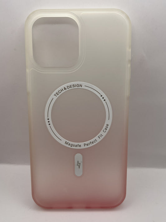 Funda iPhone 13 Pro Max Acrigel Magsafe Transparente Rosa | QRUZH