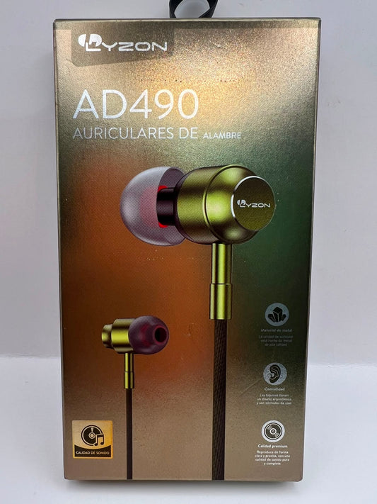 Aud Lyzon AD490 3.5mm color Verde — foto real del producto