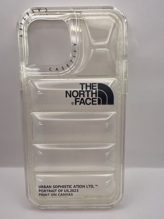 Funda iPhone 11 Pro North Face Puffer Transparente | QRUZH