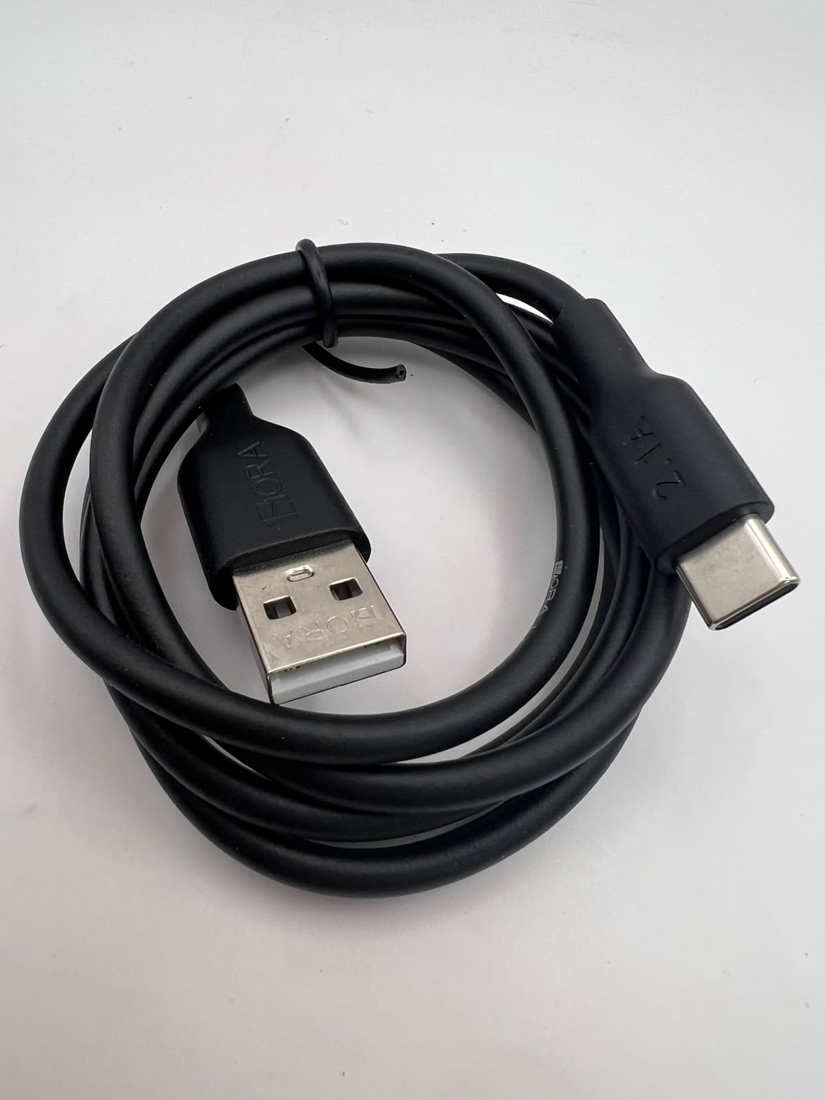Cable USB-C 1m 1HORA CAB237 Negro · 2.1A | QRUZH Cancún