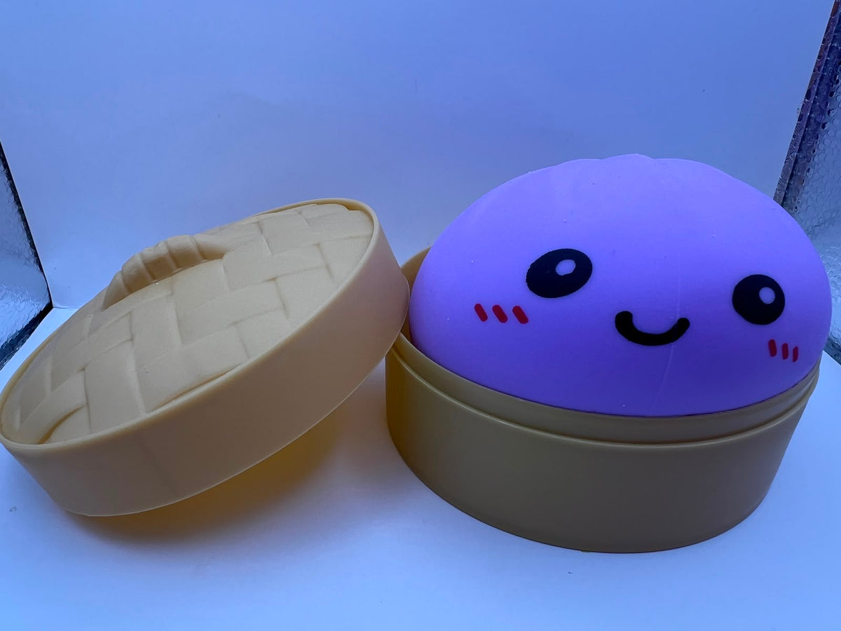 Squishy Steam Bunz — bao antiestrés en vaporera, edición sorpresa (foto real del producto)