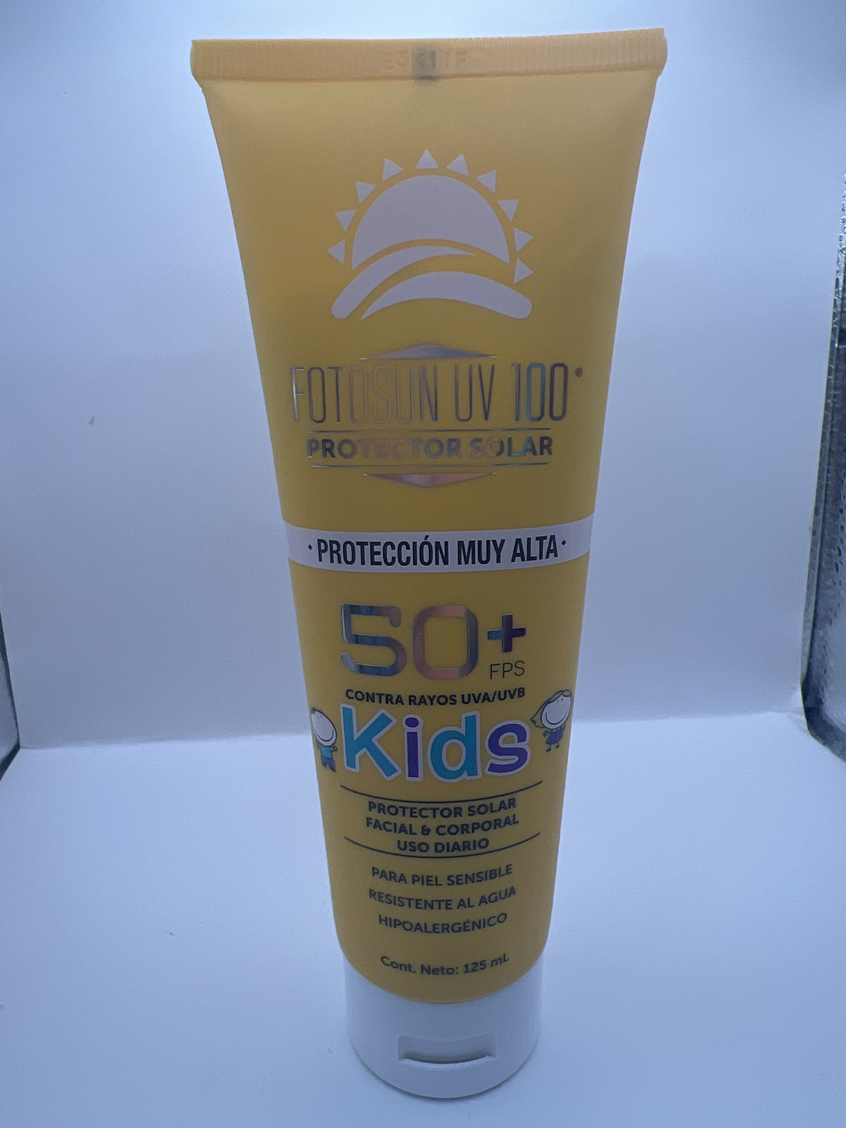 Protector solar FOTOSUN UV 100 Kids FPS 50+ 125 ml | QRUZH