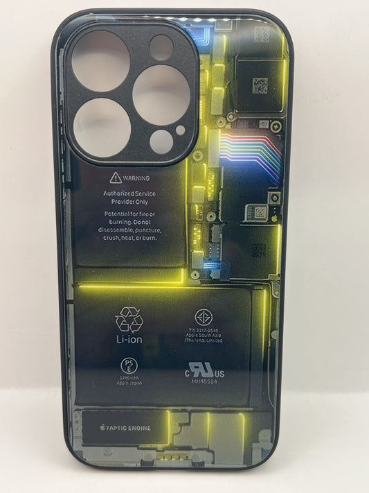 Funda iPhone 15 Pro electronica Negro | QRUZH