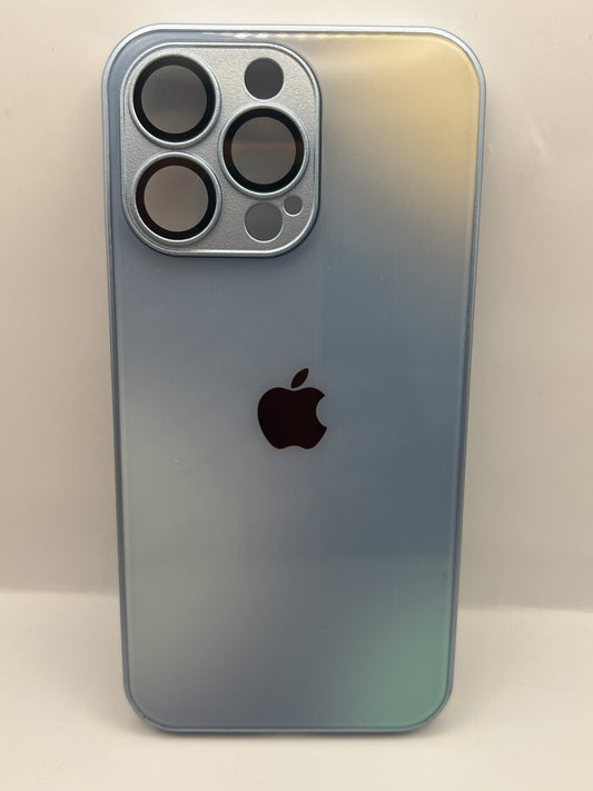 Funda iPhone 13 Pro cristal difuminado Azul | QRUZH