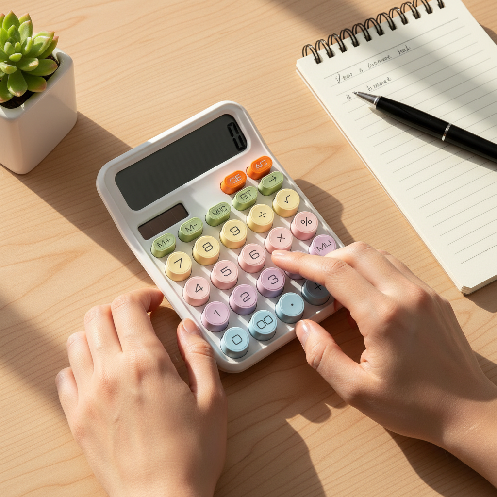 Creativo generado con IA a partir de fotos reales de la calculadora Búytiti JS-2280