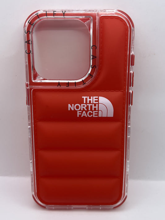 Funda iPhone 15 Pro north face Rojo | QRUZH