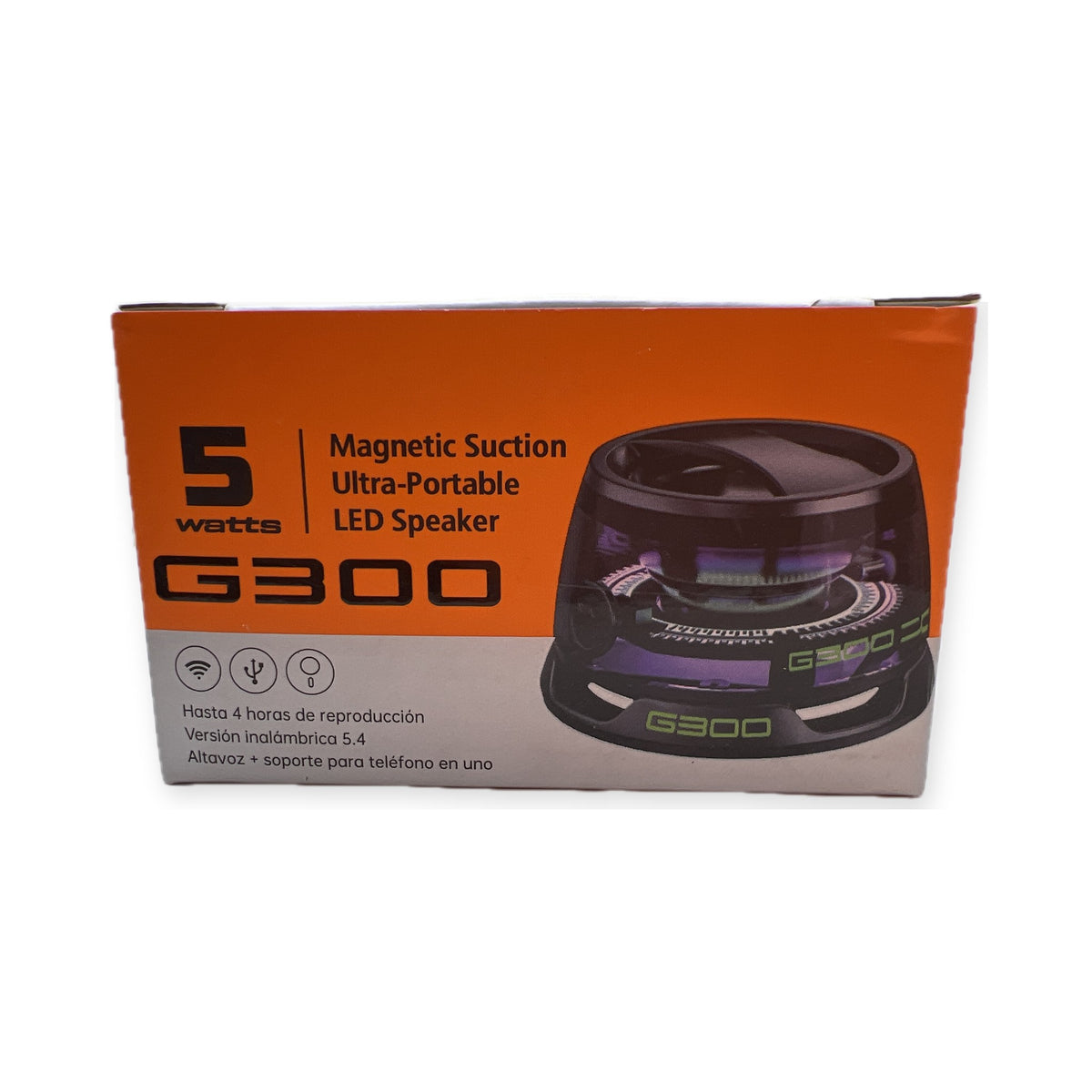 Caja de la bocina magnetica G300 de 5 W con luz LED