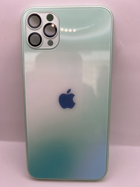 Funda iPhone 11 Pro Max Cristal Logo Verde agua | QRUZH