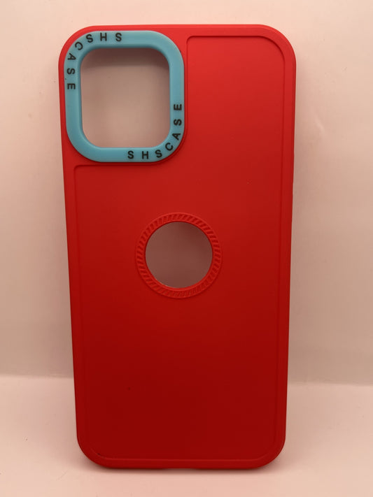 Funda iPhone 12 Pro Max SHS Case Rojo Menta | QRUZH