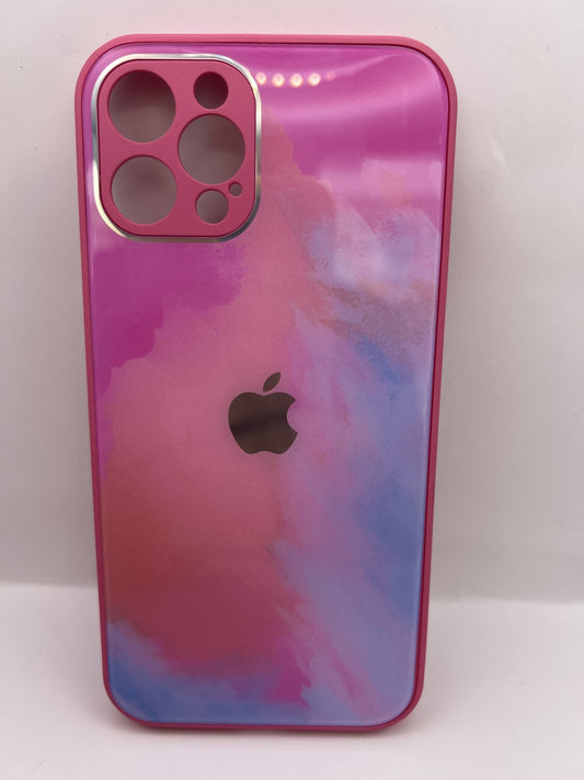 Funda iPhone 12/12 Pro Cristal Marmol Rosa | QRUZH