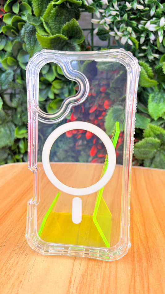 Funda apple iphone 17 pro 3en1 magsafe transparente