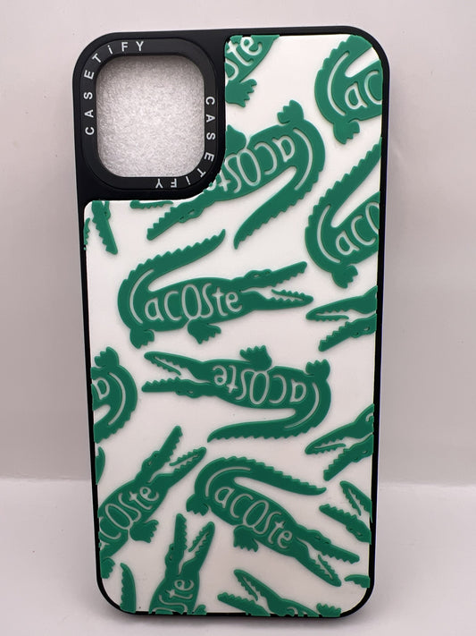 Funda iPhone 11 Pro Max Lacoste Cocodrilos Blanco | QRUZH