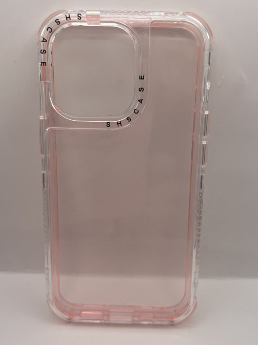 Funda iPhone 13 Pro SHS Case Transparente Rosa | QRUZH
