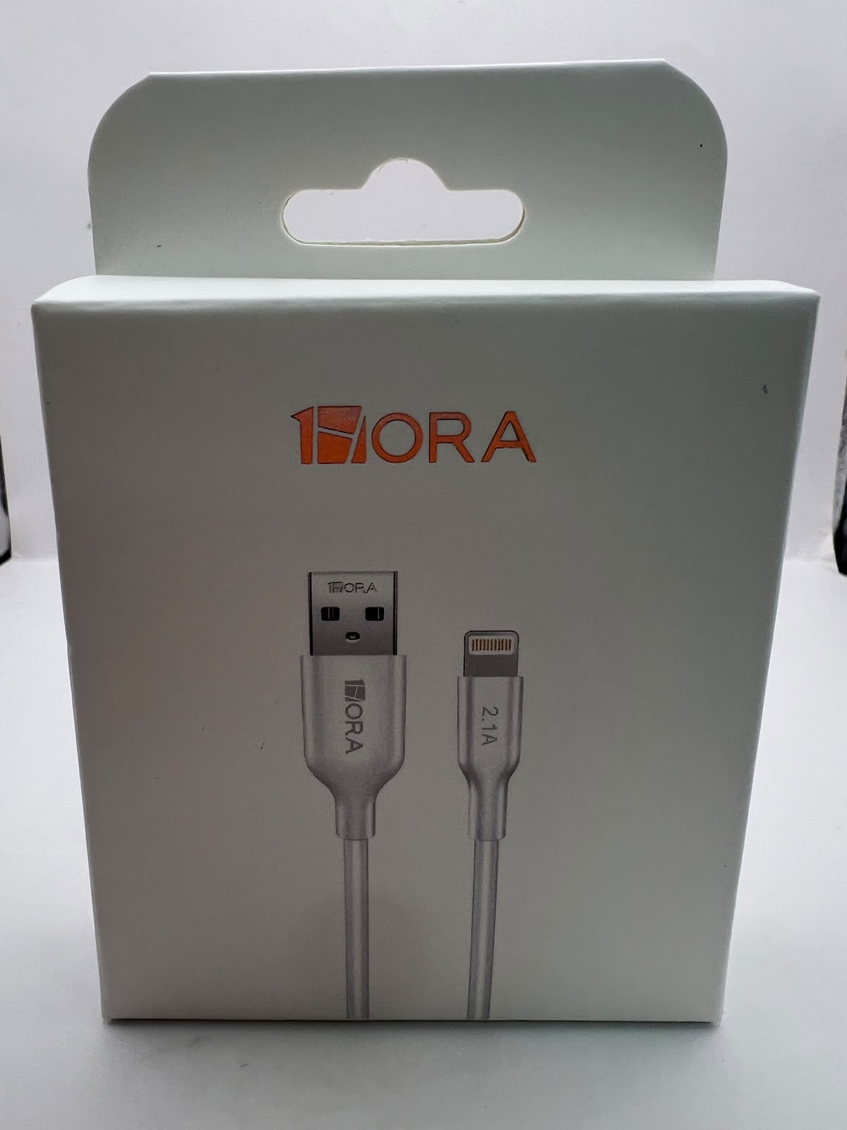 Empaque del cable 1HORA CAB238 Lightning 1 m blanco