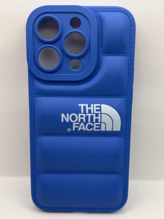 Funda iPhone 14 Pro North Face Puffer Azul | QRUZH