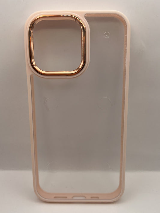 Funda iPhone 13 Pro Marco Color Durazno | QRUZH