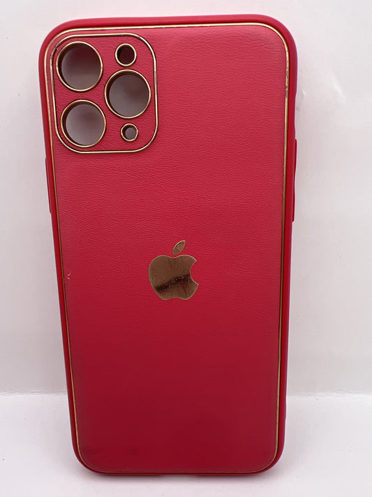 Funda iPhone 11 Pro Piel Apple Rojo | QRUZH