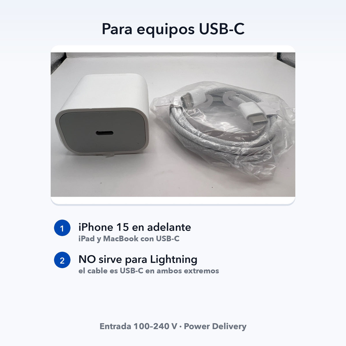 Kit cargador de pared 60W USB-C PD con cable trenzado USB-C — QRUZH