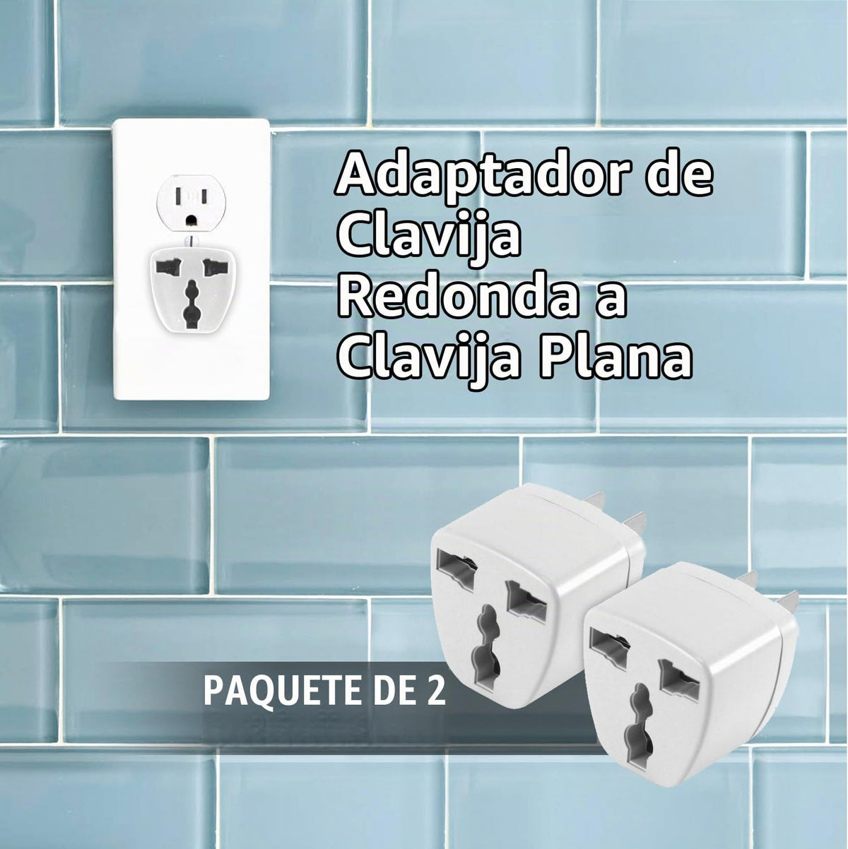 Adaptador Cellet conectado en una toma de pared