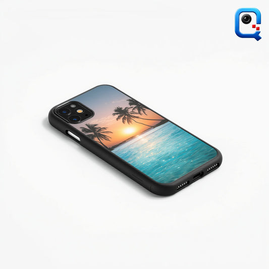 Funda personalizada iPhone 11 Pro Max con foto impresa por sublimación (recreación digital, imagen ilustrativa)