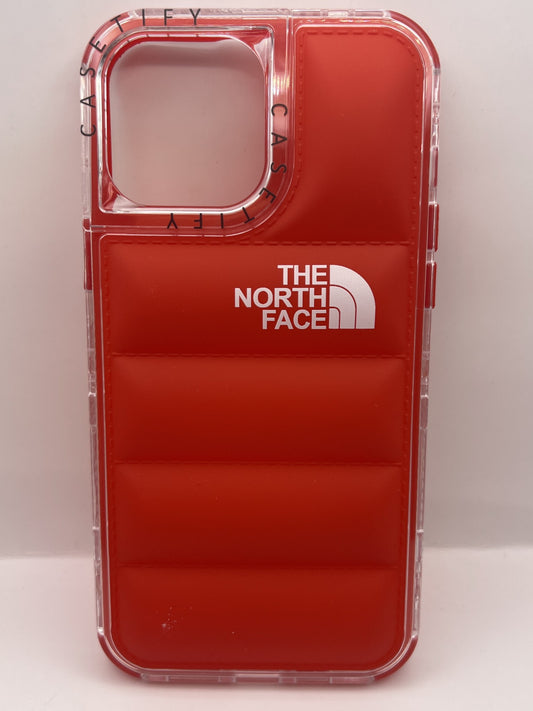 Funda iPhone 13 Pro Max North Face Puffer Rojo | QRUZH