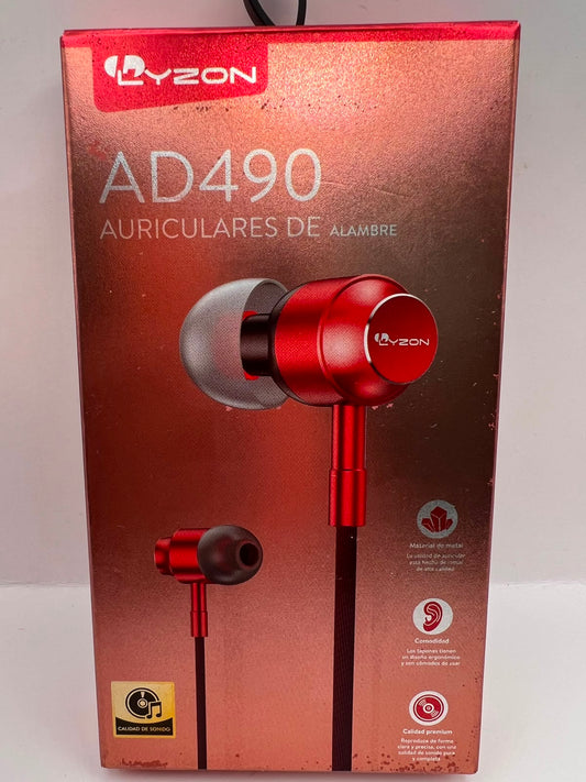Aud Lyzon AD490 3.5mm color Rojo — foto real del producto