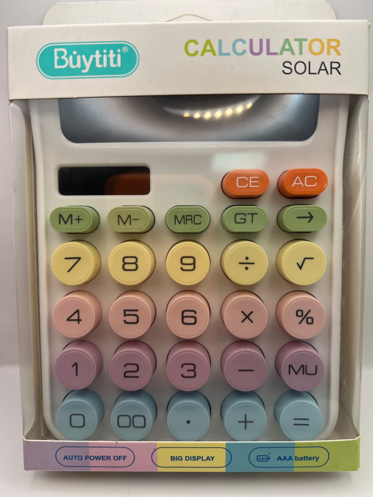 Calculadora solar Búytiti JS-2280 de 12 dígitos