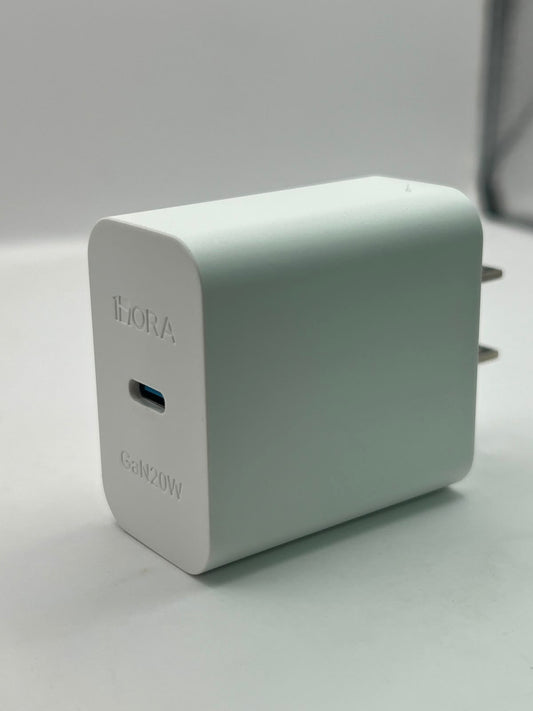 Cargador GaN 20W USB-C 1HORA GAR152 con PPS | QRUZH Cancún