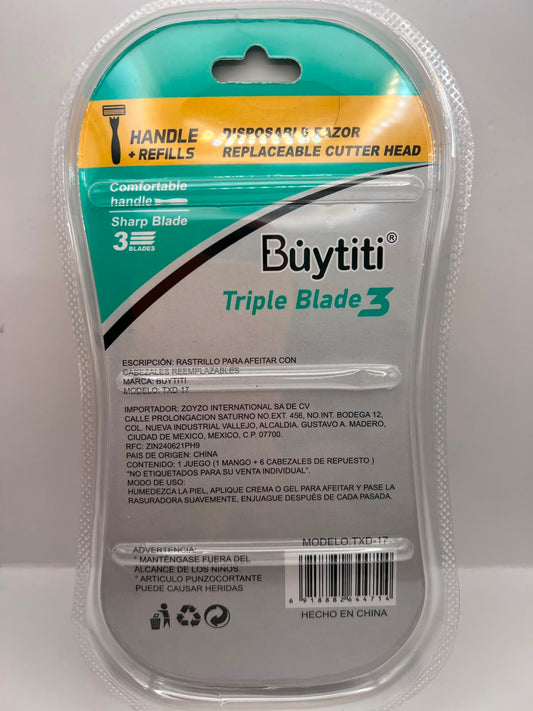 Rastrillo Búytiti TXD-17 Triple Blade 3