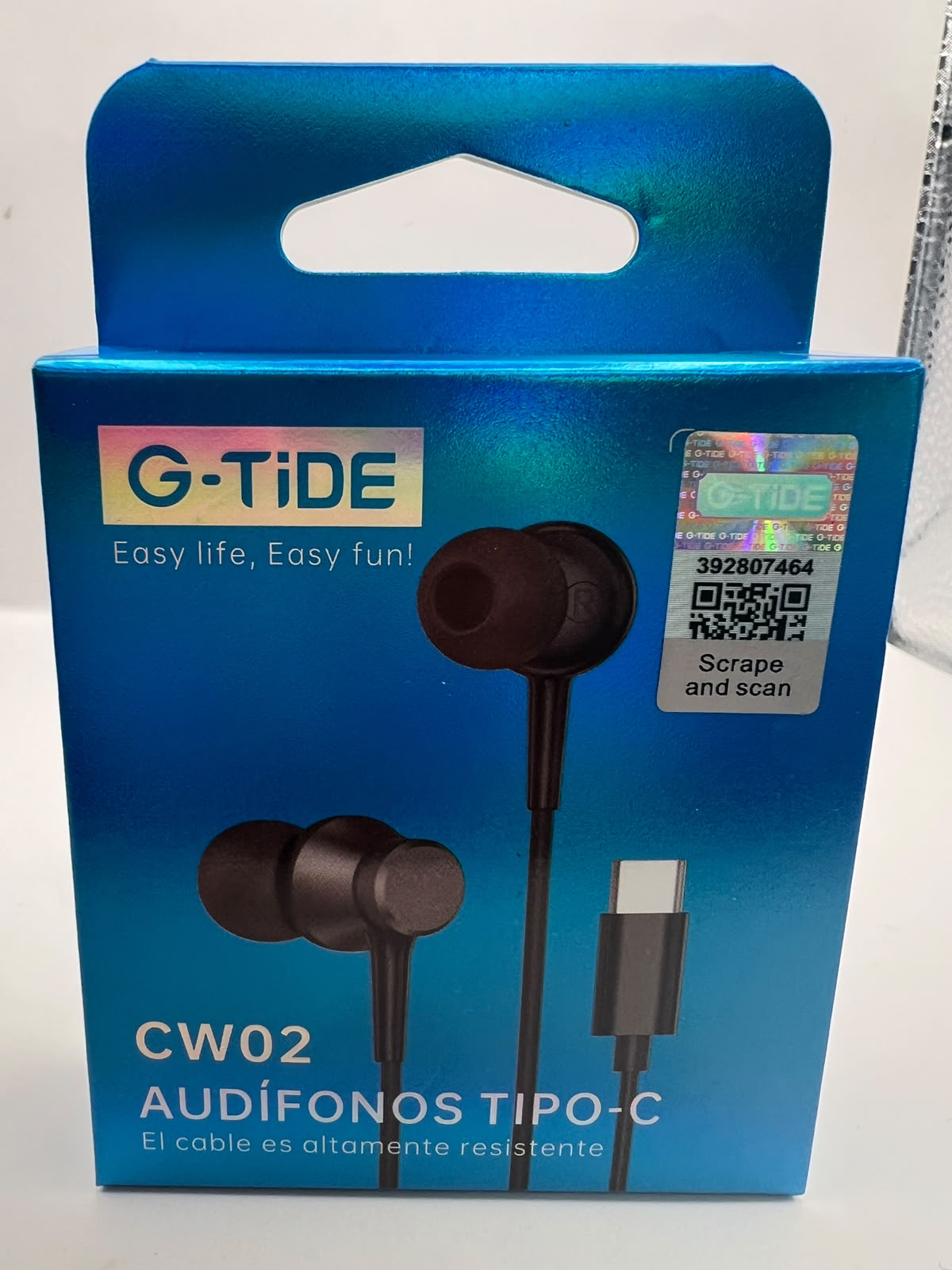 Audífonos Tipo-C G-TiDE CW02 aluminio con volumen | QRUZH Cancún