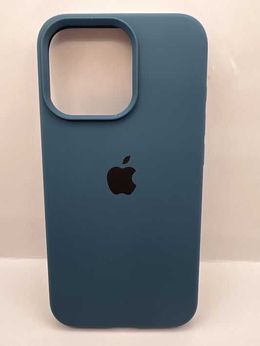 Funda iPhone 13 Pro Silicon Azul Pizarra | QRUZH