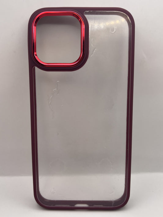 Funda iPhone 13 Pro Max Marco Color Vino | QRUZH
