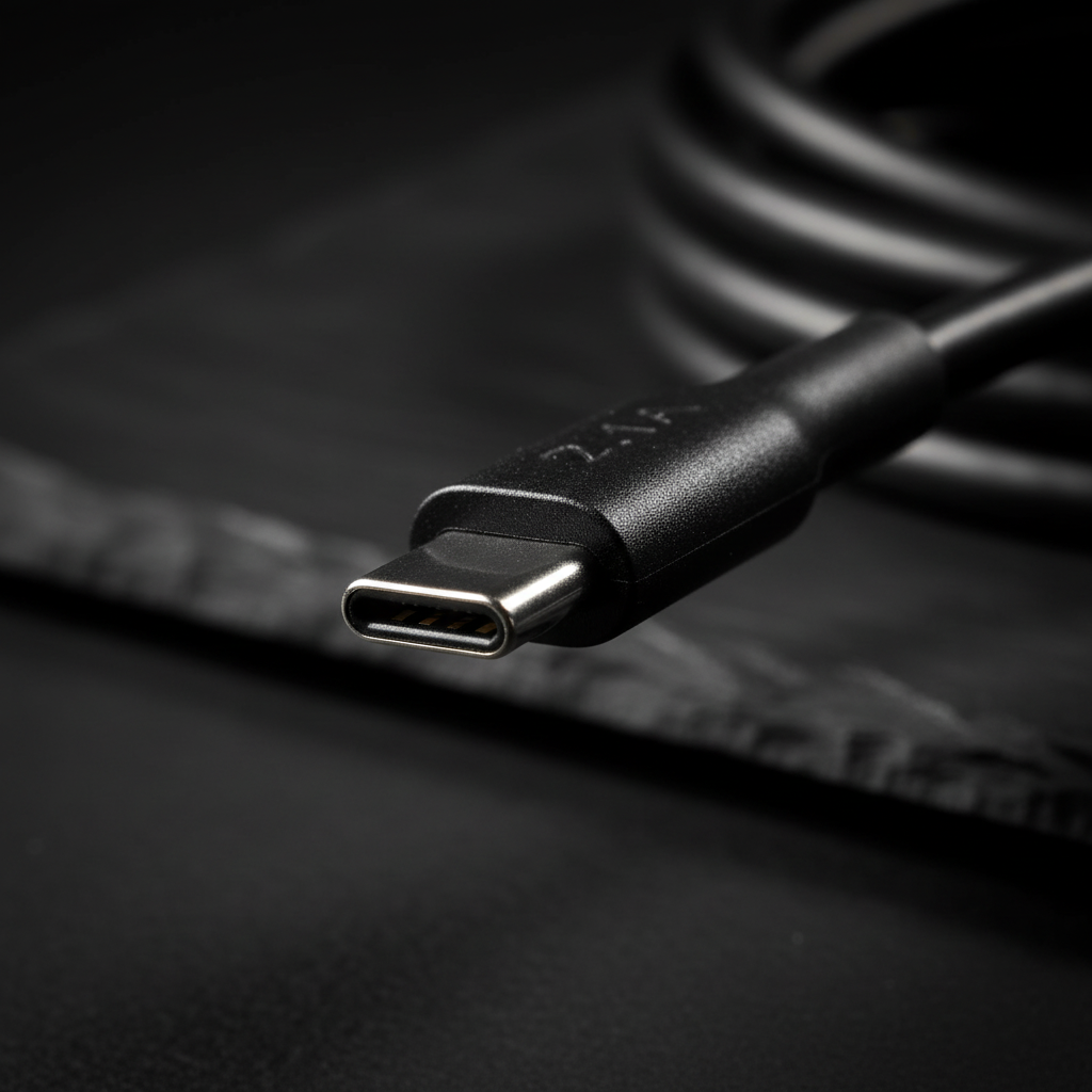 Imagen generada con IA a partir de fotografía real del producto — Cable 1HORA CAB237 USB-C