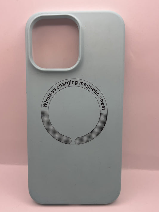 Funda iPhone 13 Pro Max Magsafe Soft Gris | QRUZH