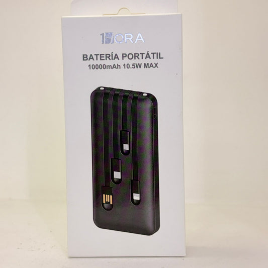 Power banck 3 en 1 v8-c-lightning 10000mah 1hora gar148