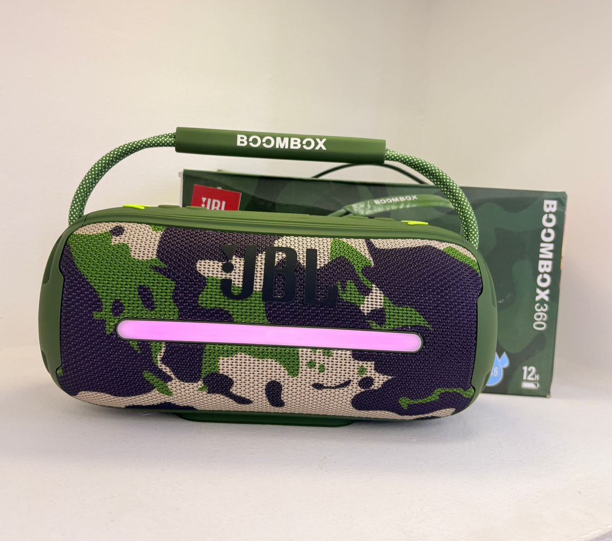 Bocina bluetooth tipo jbl generico boombox 360