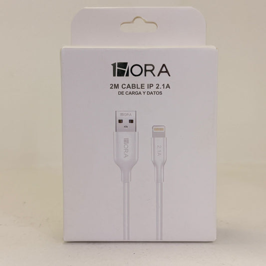 Cable usb-lightning 2mt 1hora cab247