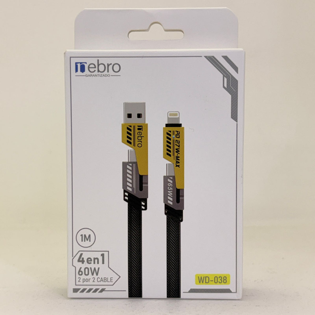 Cable 4 en 1 1mt nebro wd-038
