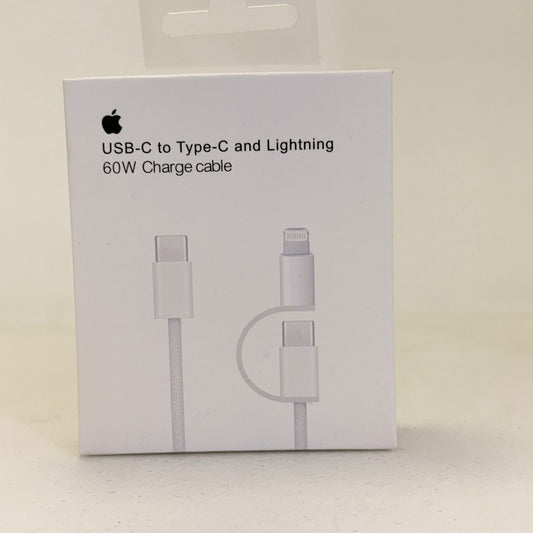 Cable c-c-lightning 60w 1mt tipo apple generico