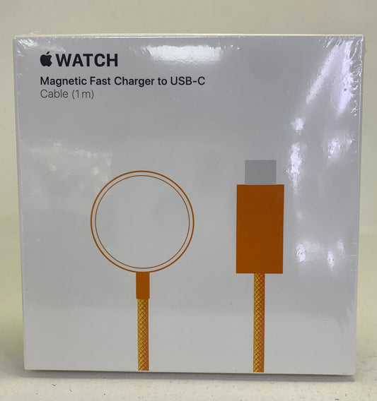Cargador c magsafe smartwatch tipo generico apple naranja tejido