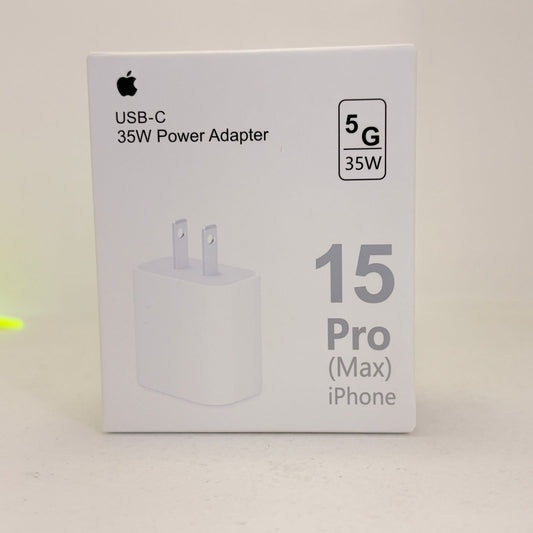 Cargador cubo c 35w tipo apple generico 15 pro