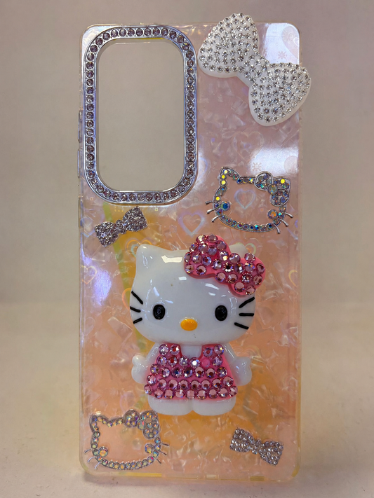 Funda s 26 ultra hello kitty blanco