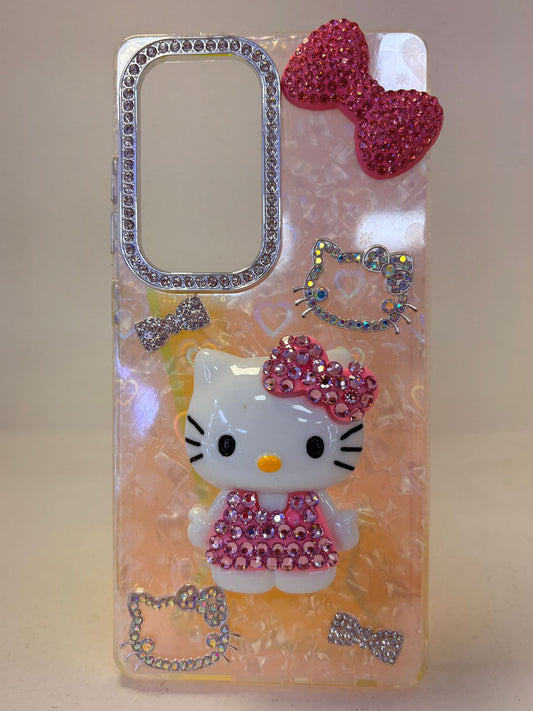 Funda s 25 ultra hello kitty rosa